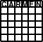 Thumbnail of a Carmen puzzle.