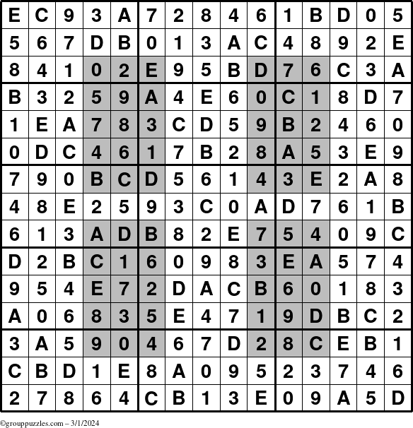 The grouppuzzles.com Answer grid for the HyperSudoku-15 puzzle for Friday March 1, 2024