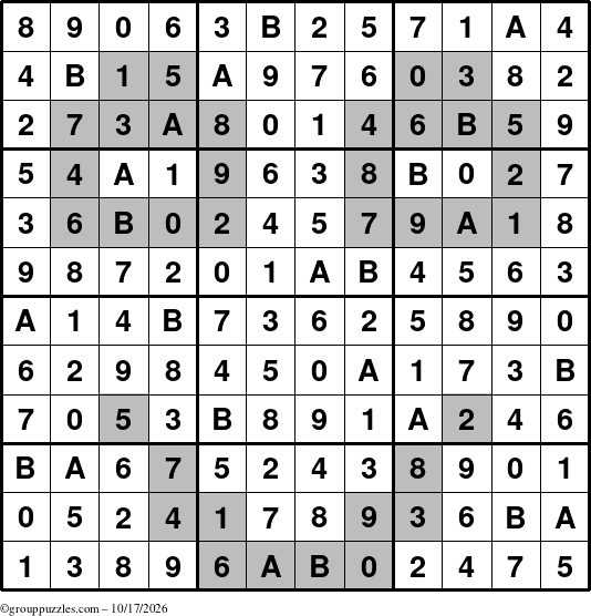 The grouppuzzles.com Answer grid for the tpsmith puzzle for Saturday October 17, 2026