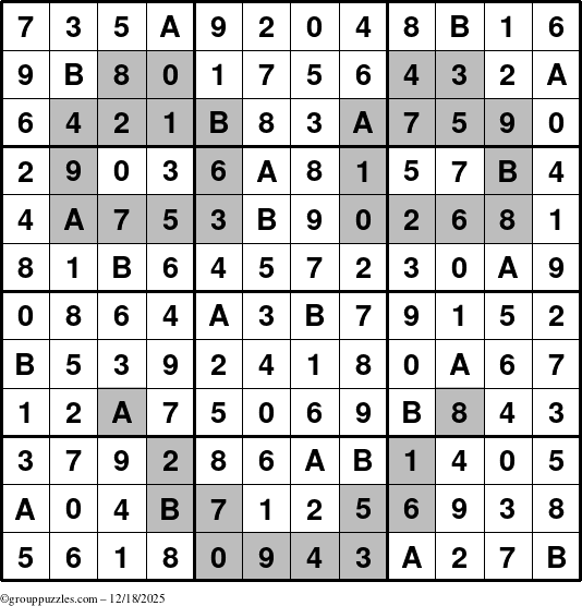 The grouppuzzles.com Answer grid for the tpsmith puzzle for Thursday December 18, 2025