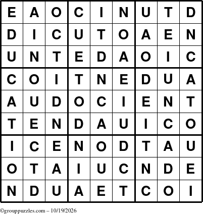 The grouppuzzles.com Answer grid for the Education-c1 puzzle for Monday October 19, 2026