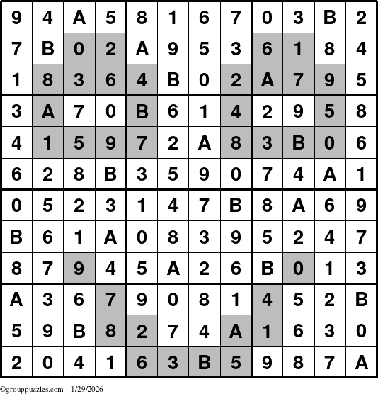 The grouppuzzles.com Answer grid for the tpsmith puzzle for Thursday January 29, 2026