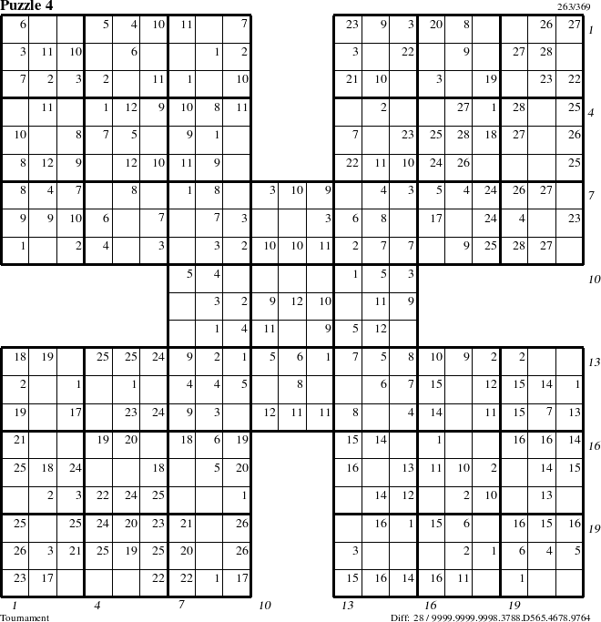 Step-by-Step Instructions for Puzzle 4 with all 28 steps marked